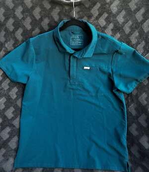 FIGS Men's Depew Polo Shirt in Deep Ocean